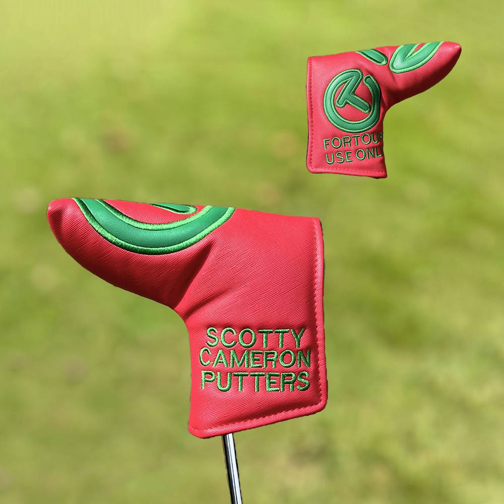 Red and green circle T straight strip push rod sleeves