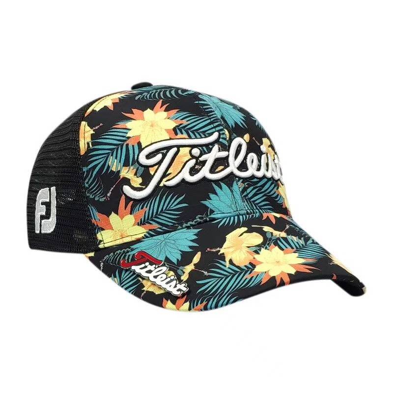Golf hat outdoor shading comfort, breathable, waterproof, sweat -resistant, sweat -absorbing peaked, men and women universal versatile with top