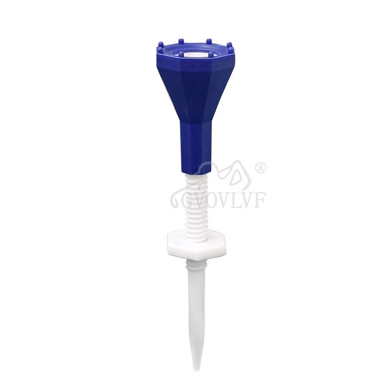 Golf ball nail limited seat Tee adjustable height 6 -filled soft silicon head protection rod header supplies