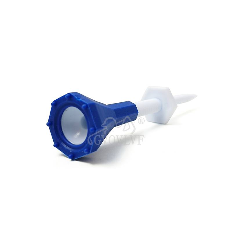 Golf ball nail limited seat Tee adjustable height 6 -filled soft silicon head protection rod header supplies