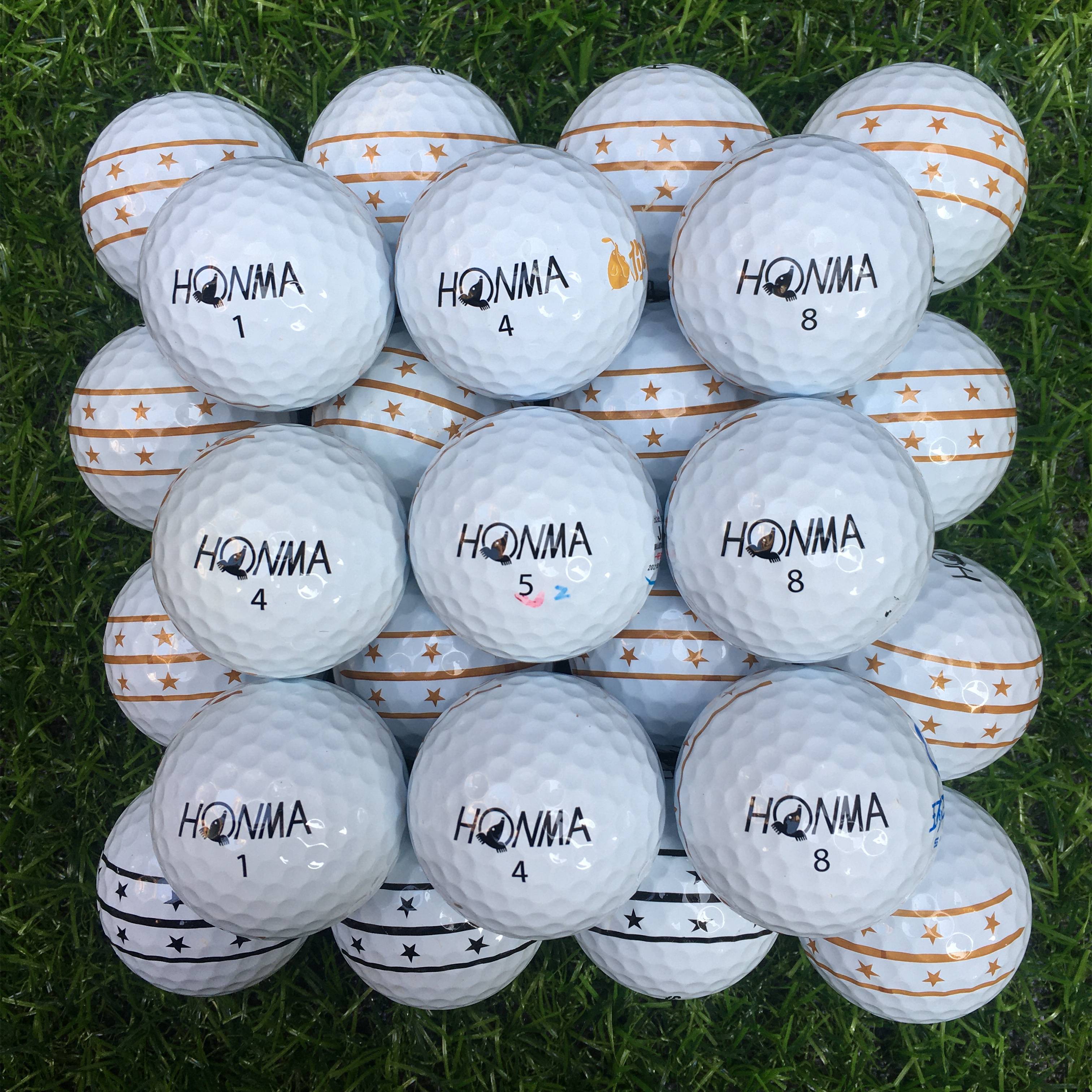 Honma five-star three-line ball 9-10 % new 50
