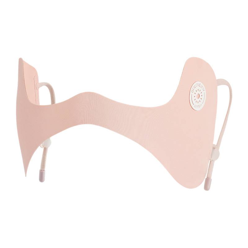Butterfly with an outdoor face mask and a golf course on ice-skinned sunscreen against UV cheeks