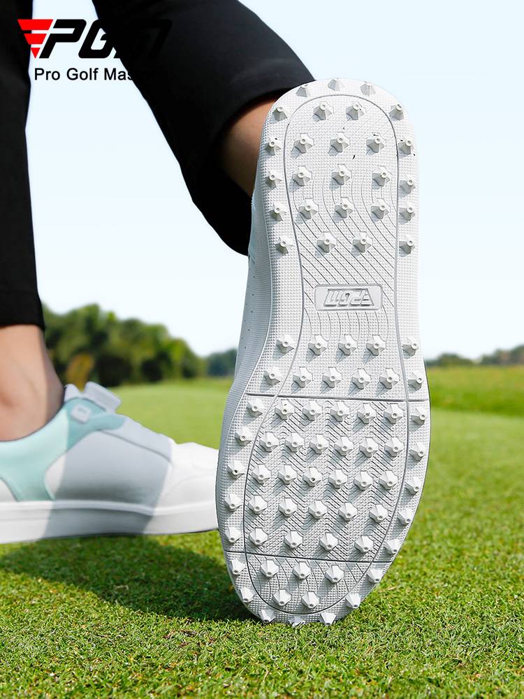 PGM. GOLF SHOES GIRL, SUMMER AIR RESILIENT AND WATERPROOF SHOES TIED SPORTS GIRL, LITTLE WHITE SHOES