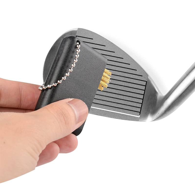 Golf club head cleaning brush 2 copper wire cleaning brush sharp peak groove cleaners nylon cleaning brush