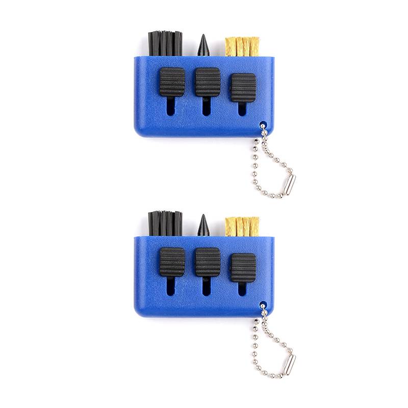 2 blue (with bead chain)