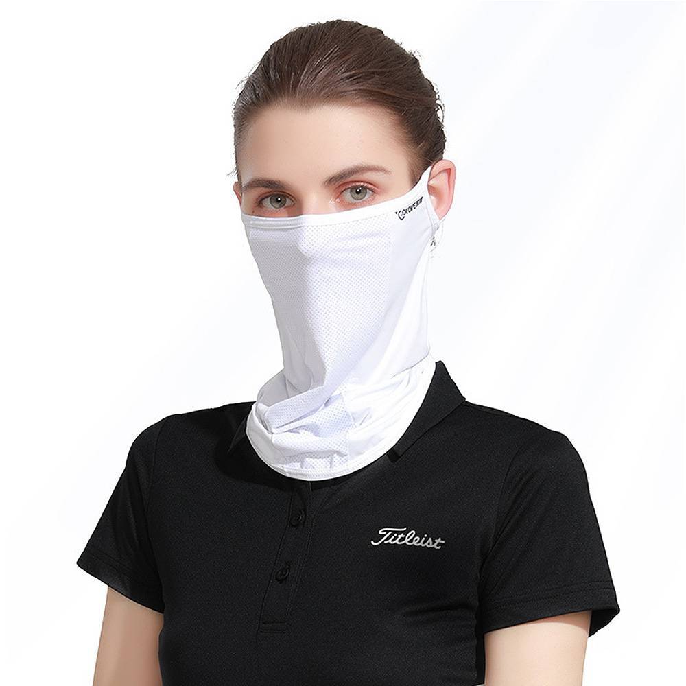 Summer sunscreen, twilight, UV-proof, neck-protected Golf wearing a veil