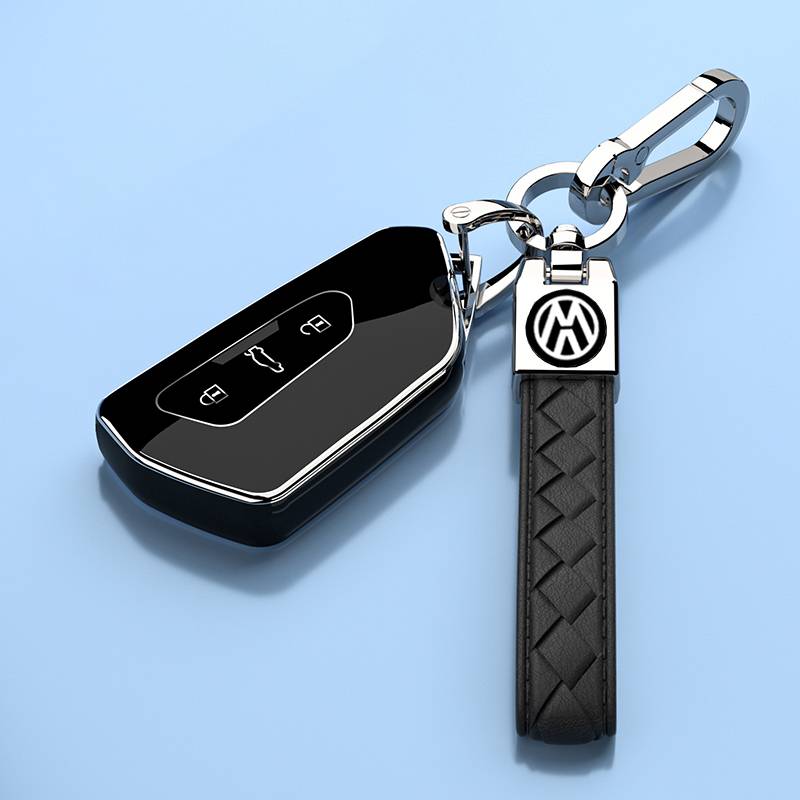 Key cover+lambskin buckle [Classic Black]