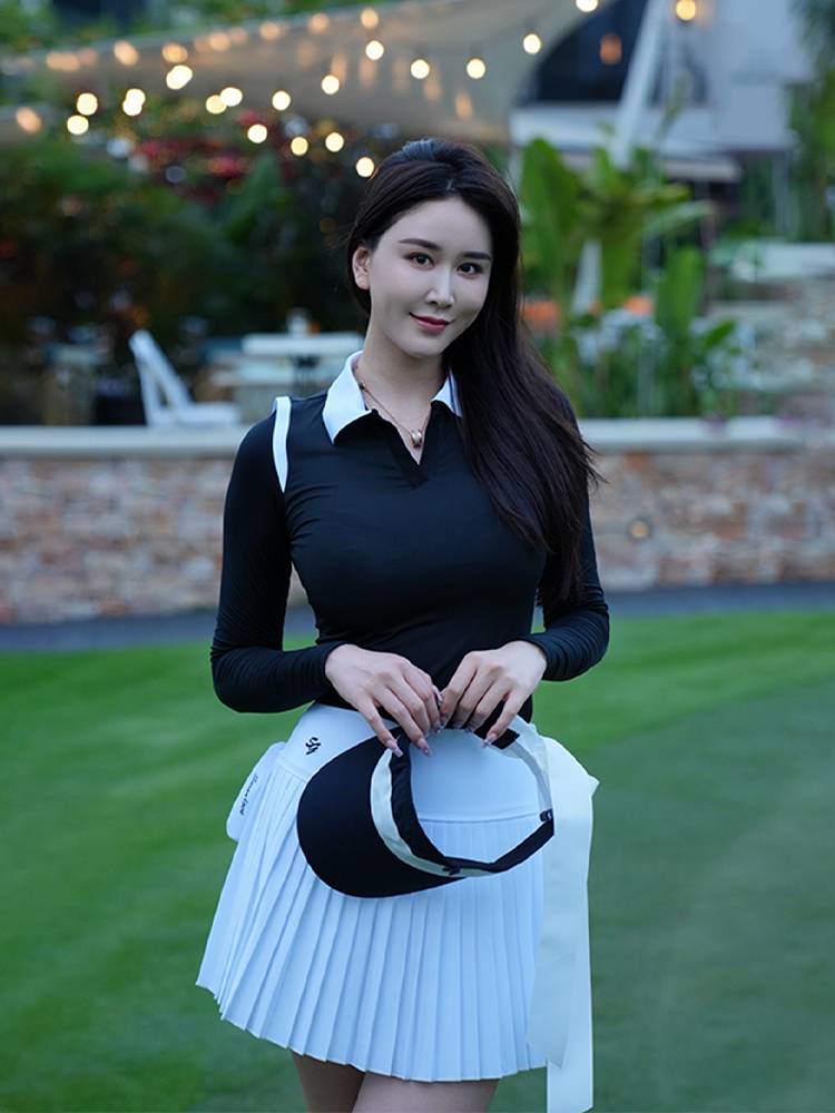 SSG Golf dressgirls in spring and summer, with ice silk, long sunscreen T-shirts and t-shirts