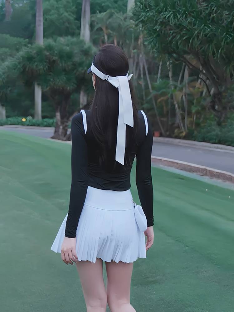 SSG Golf dressgirls in spring and summer, with ice silk, long sunscreen T-shirts and t-shirts