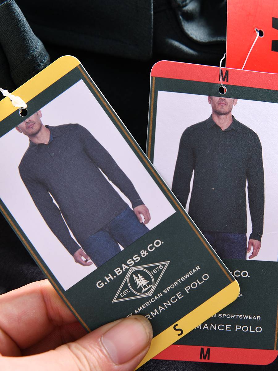 GOLF + WET AIR! AUTUMN AND WINTER MEN'S BUSINESS RECREATIONAL PURE LONG-SLEEVED POLO SHIRT