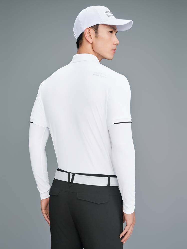 DESCENTEGOLFIRT GOLF FIELD, MAN'S SUNSCREEN-PROOF POLO-SHIRT 24, FRESH