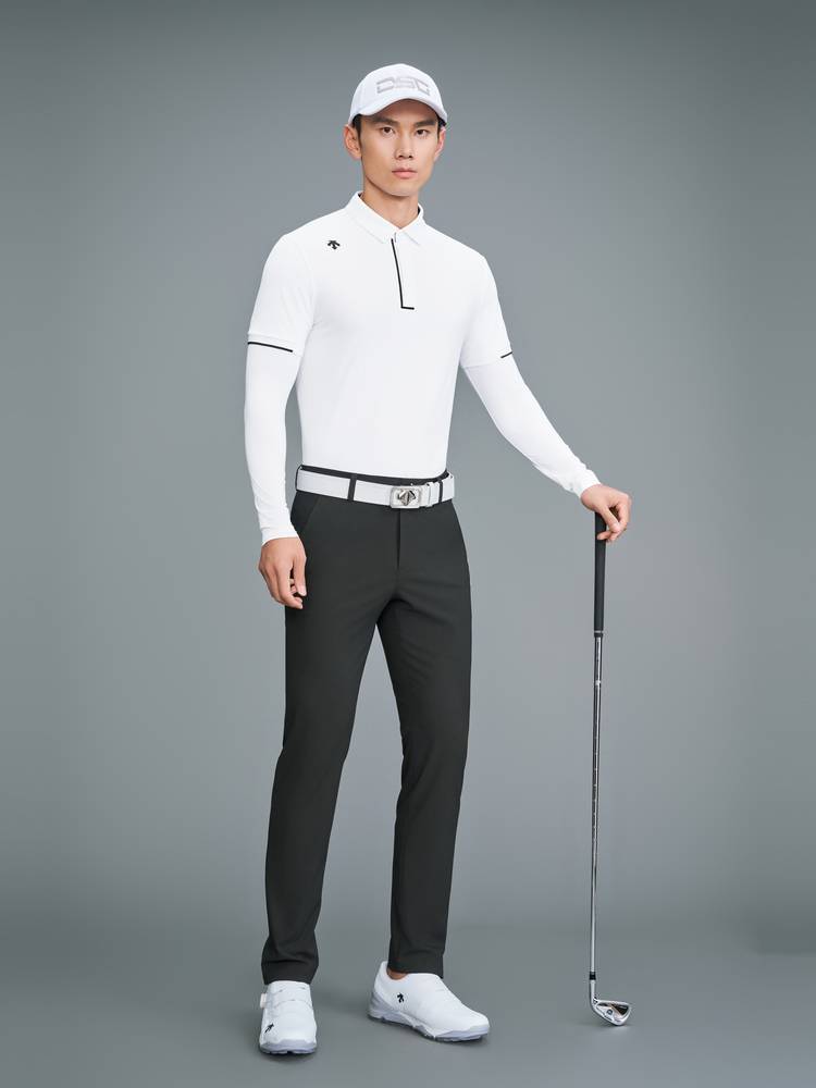DESCENTEGOLFIRT GOLF FIELD, MAN'S SUNSCREEN-PROOF POLO-SHIRT 24, FRESH