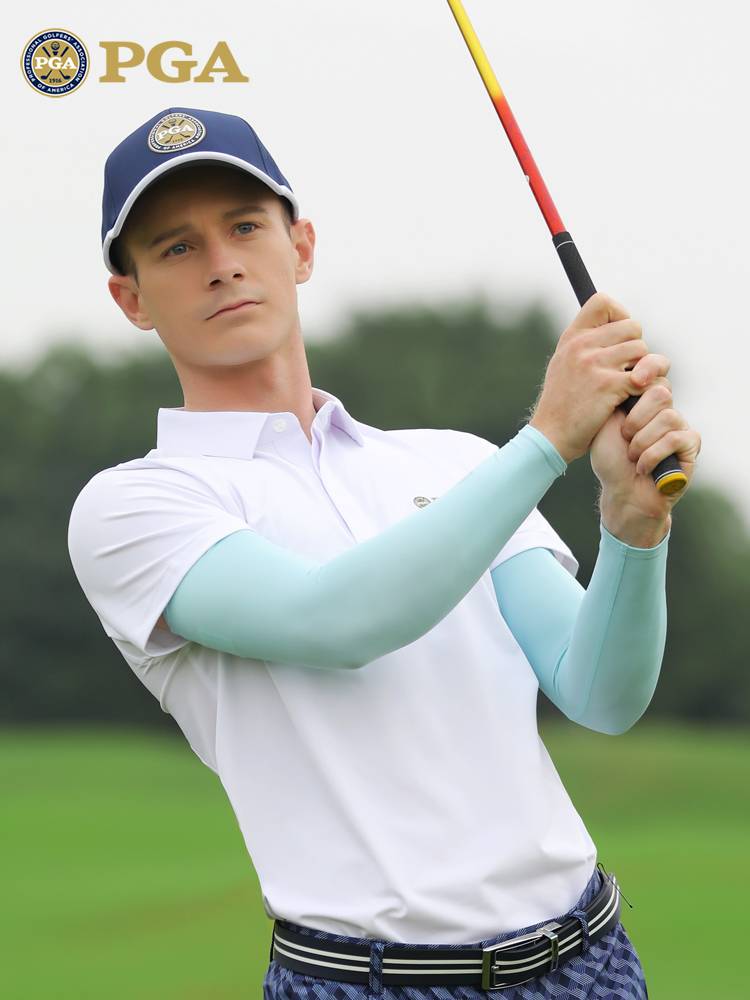 American PGA Golf Sleeve Sleeping Men's Belly Sleeve Sleeve Sleeve High Bullet Cool Sensing Fabrics Comfortable and Perform UVs