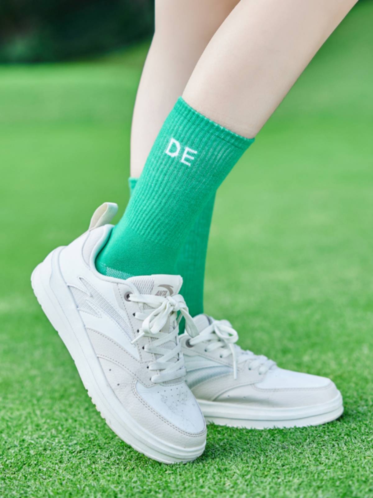 DE GOLF EXTERIOR FASHION GIRL PURE COTTON SOCK BREATHES IN AND OUT