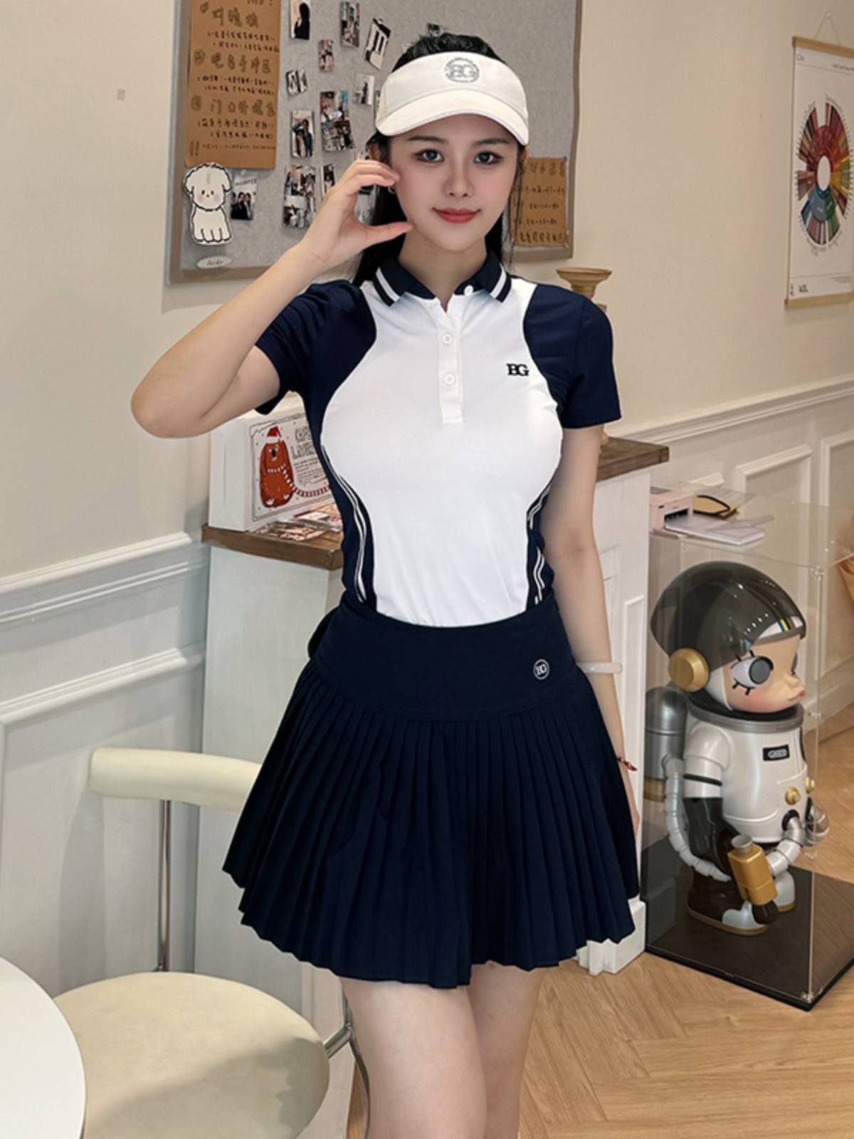 BG GOLF WOMEN'S SHIRTS, SHORT SLEEVES, T-SHIRTS, HOT END OF SUMMER AIR-SMUGGLING