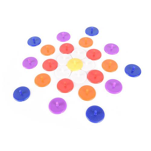 Golf hat clip plastic Mark ball bidding 24mm golf mark ball standard transparent cross