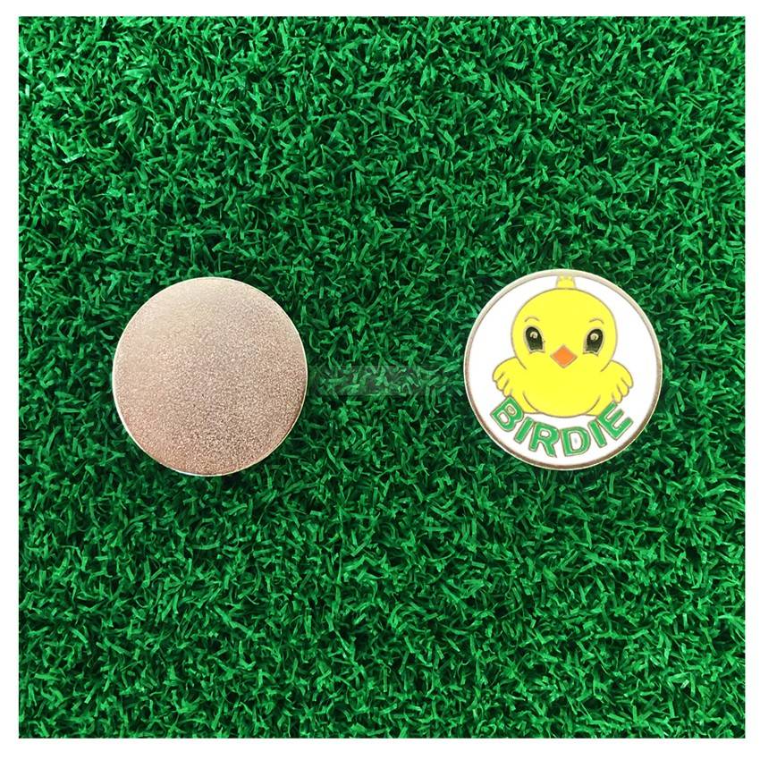 Golf hat clip Little yellow duck cute pattern ball position marker Mark with a magnet hat Mark ball position label