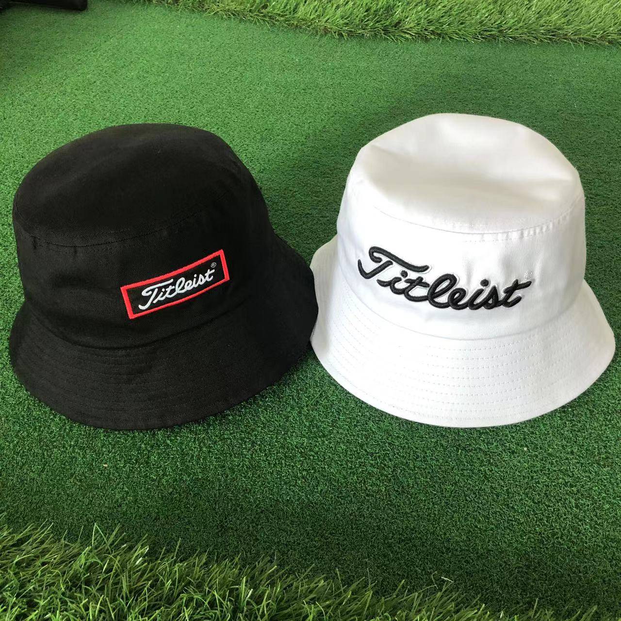 Golf new hats with top hats, breathable sun hats, Korean version red fisherman hat