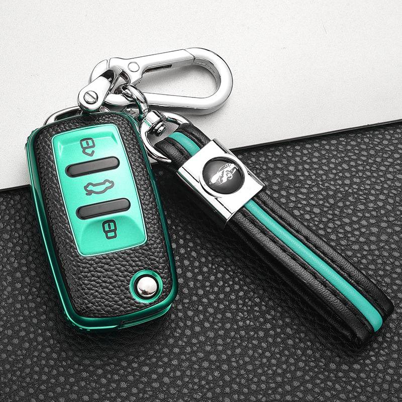 Leather -A style [emerald+dual buckle]