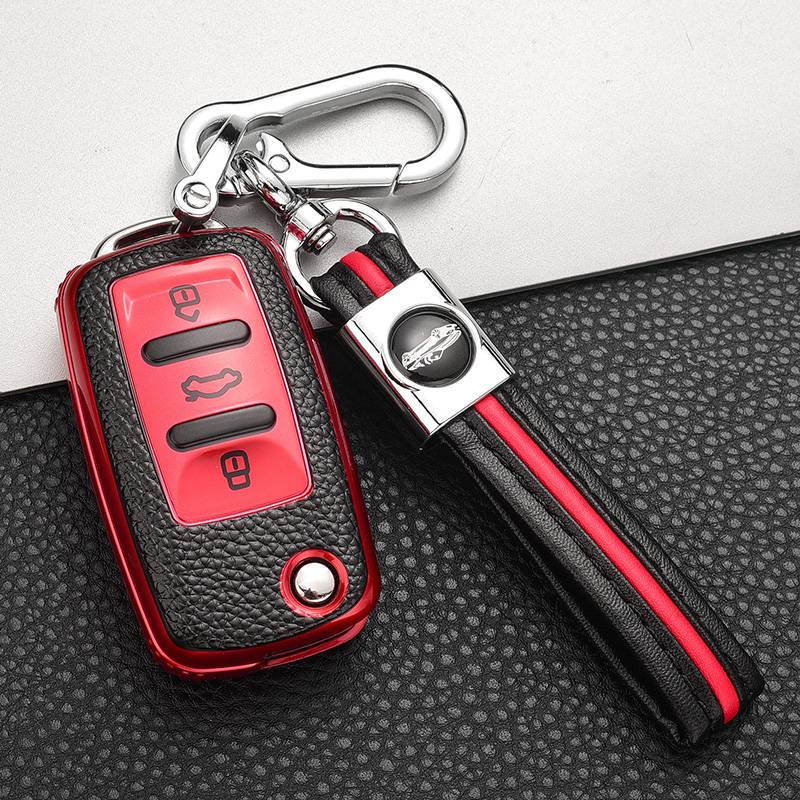 Leather -A style [temptation red+preparation dual buckle]