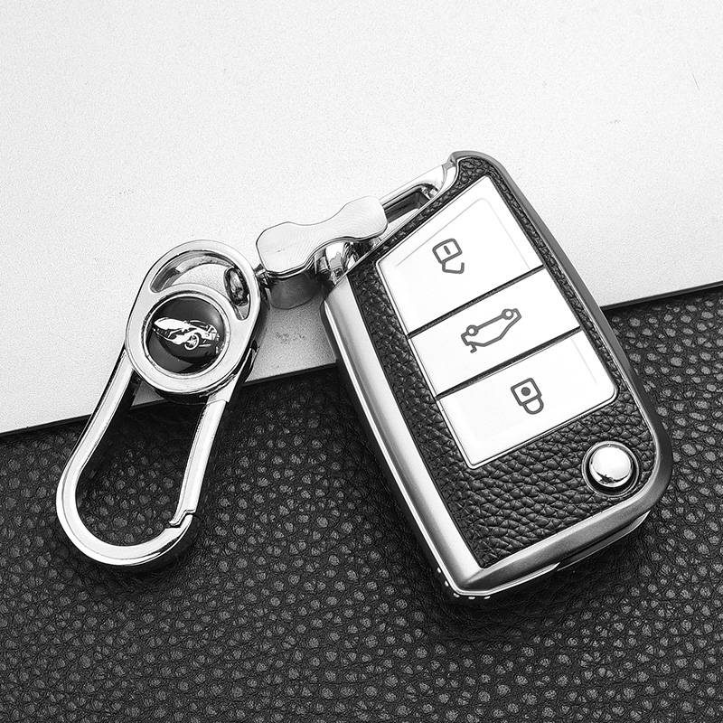 Leather-B model [Aurora silver+metal buckle]