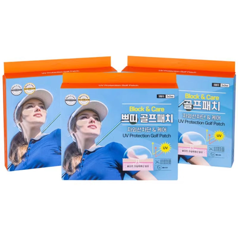 South Korea's original imported golf sun -faced sticker outdoor sports anti -ultraviolet moisturizing and moisturizing face