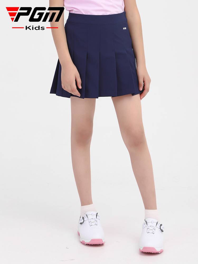 Pgm children's golf costume girl tennis skirt summer youth adolescent A -line pleated skirt