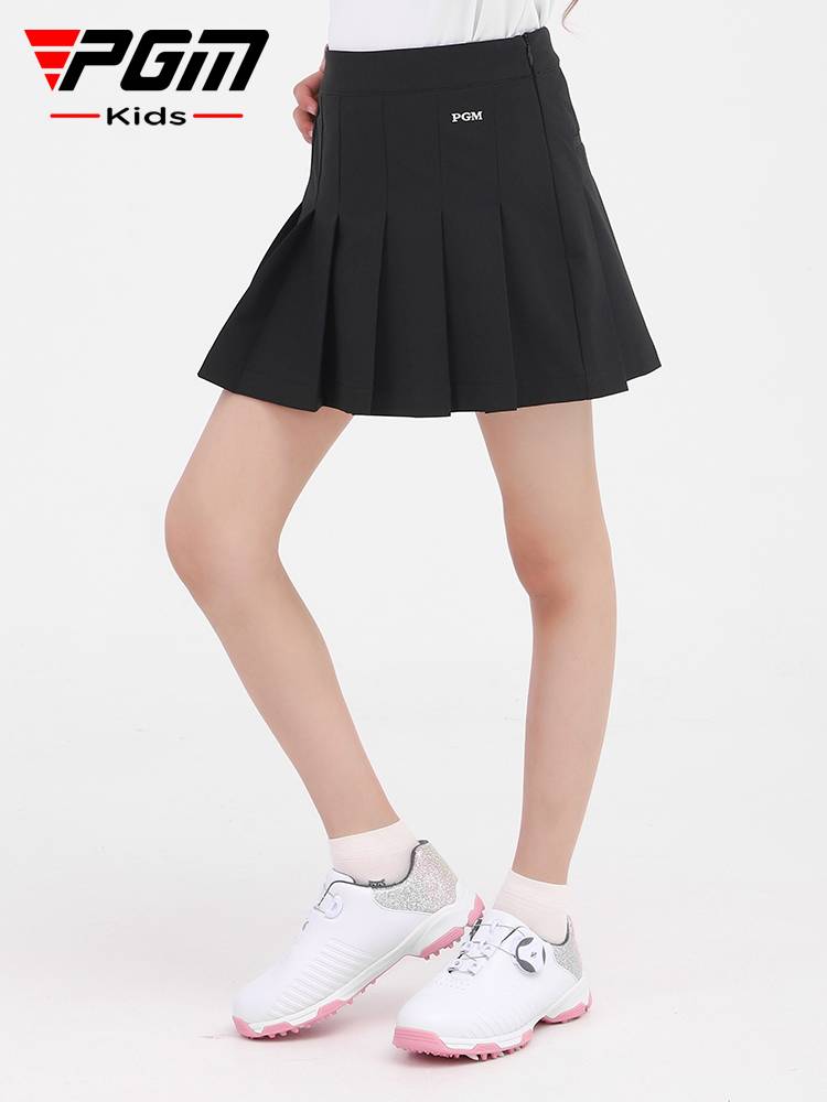 Pgm children's golf costume girl tennis skirt summer youth adolescent A -line pleated skirt