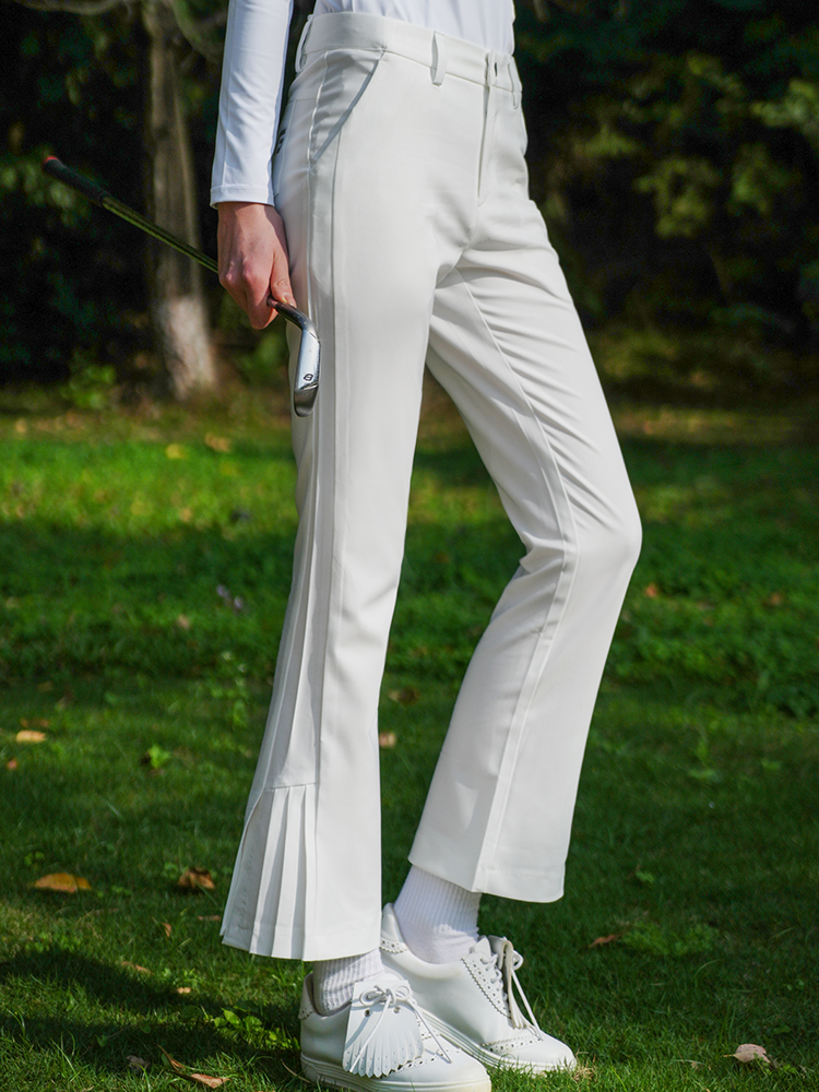 Spring and summer women's golf ladies nine -point trousers flared pants slimming thin women's pants elastic dry -free hot pants