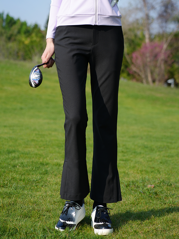 Spring and summer women's golf ladies nine -point trousers flared pants slimming thin women's pants elastic dry -free hot pants
