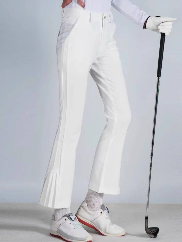 Spring and summer women's golf ladies nine -point trousers flared pants slimming thin women's pants elastic dry -free hot pants