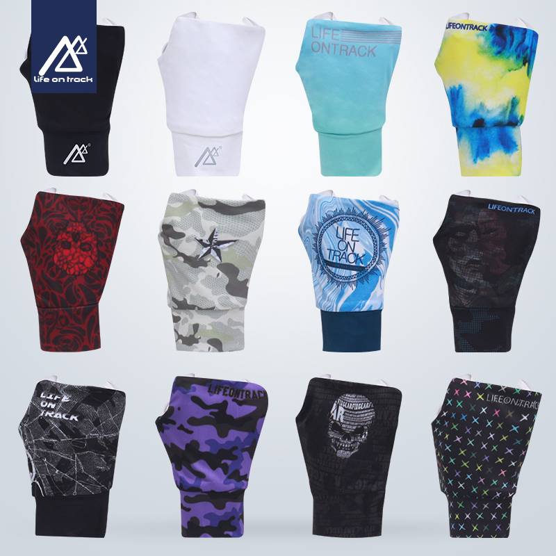 Golf sunscreen glove men's ice silk semi -finger fast drying riding driving gloves fishing glove outdoor equipment