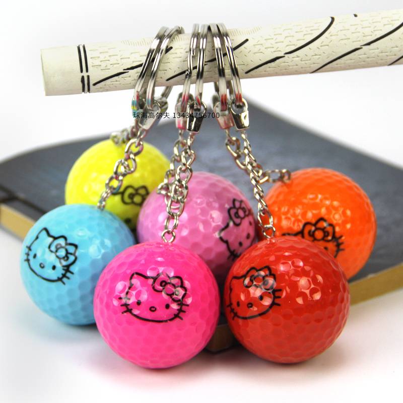 Golf Carton gift ball key to golf double key to ball six colours for box selection