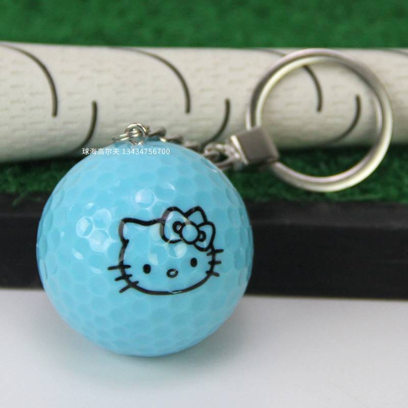 Blue single ball key button