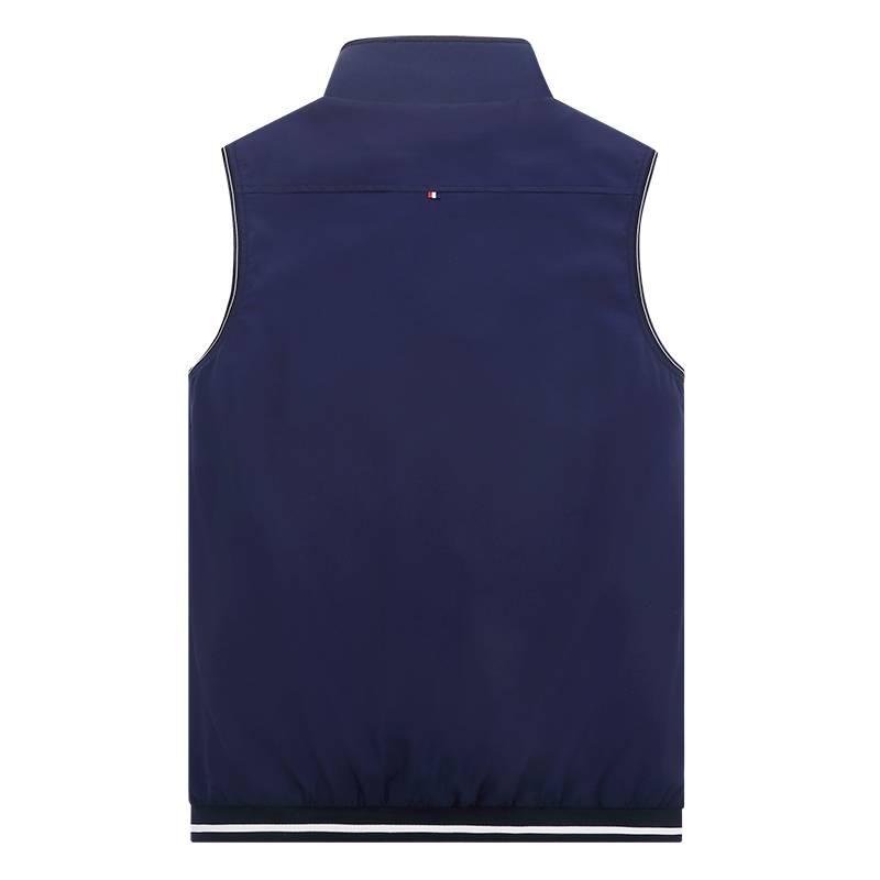 Golf clothing male summer thin men's vest Golf fashion trend pure color sports standing collar horses clip vest