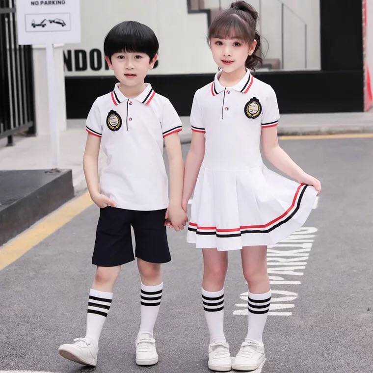 Golf clothing children's clothing summer girl short -sleeved dress ball skirt