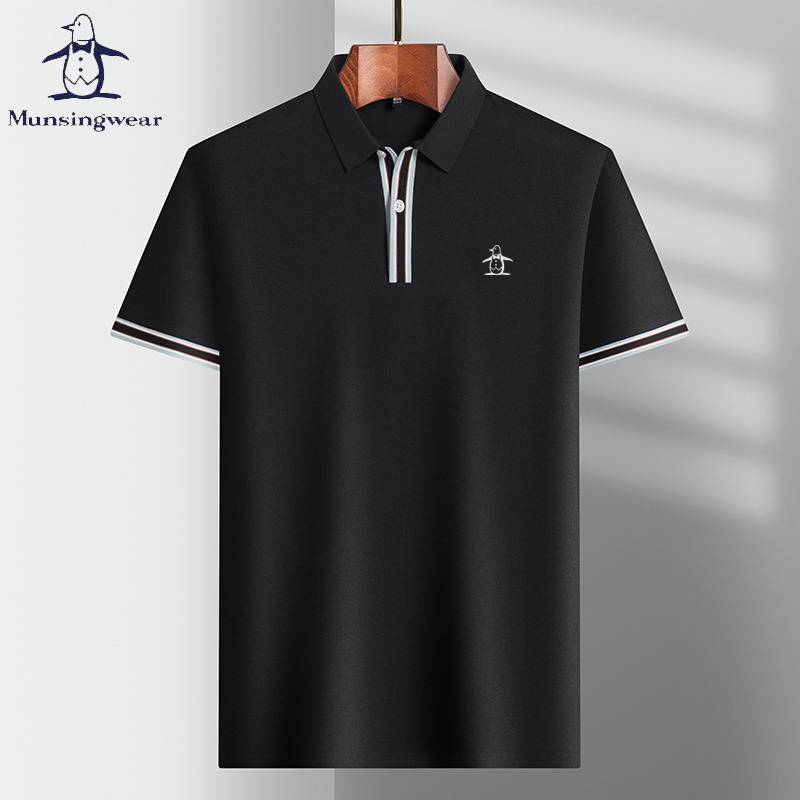 a giant penguin, a golf short-sleeve t-shirt for a man with a full-blown cotton polo, a summer-tweet embroidery