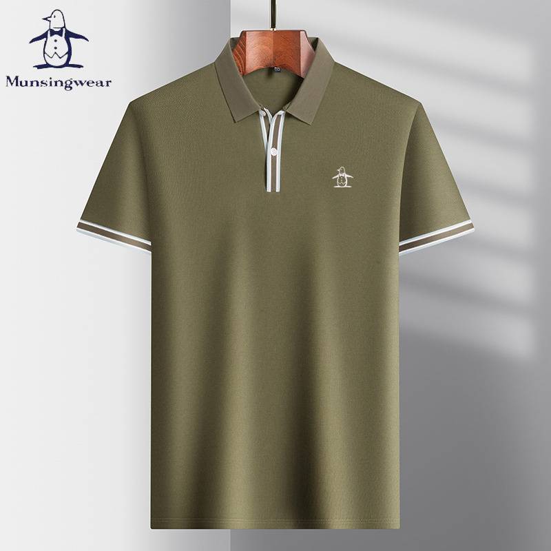 a giant penguin, a golf short-sleeve t-shirt for a man with a full-blown cotton polo, a summer-tweet embroidery