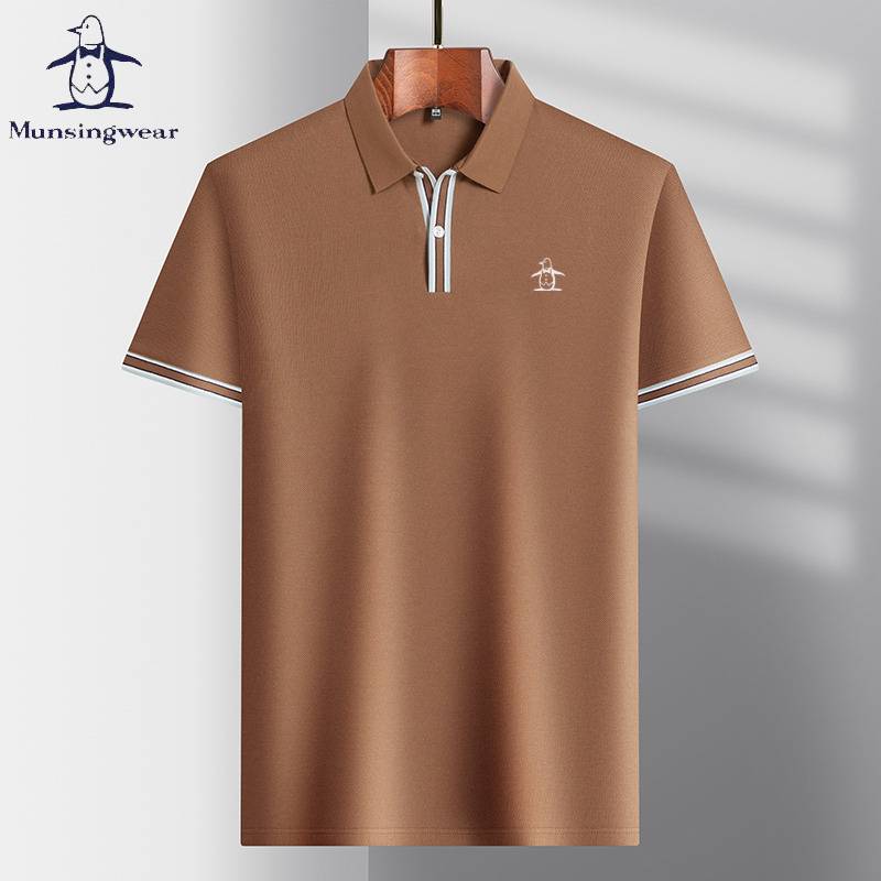 a giant penguin, a golf short-sleeve t-shirt for a man with a full-blown cotton polo, a summer-tweet embroidery