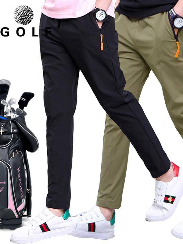 Golf children's clothing summer children's fast -drying trousers young golf trousers men and girls lightly breathable pants