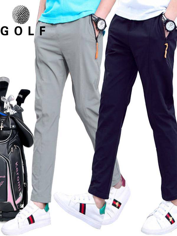 Golf children's clothing summer children's fast -drying trousers young golf trousers men and girls lightly breathable pants