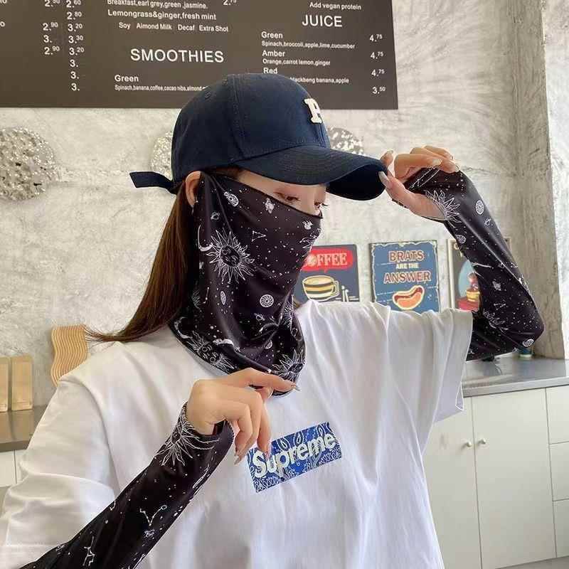 Golf Sports sunscreens men and women riding to cover their necks with ice mask face masks running summers
