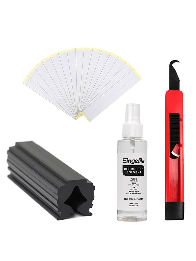 Golf grip replacement tool set The club cover, disassembling and replacement artifact, a set of replaceable 15 club grip