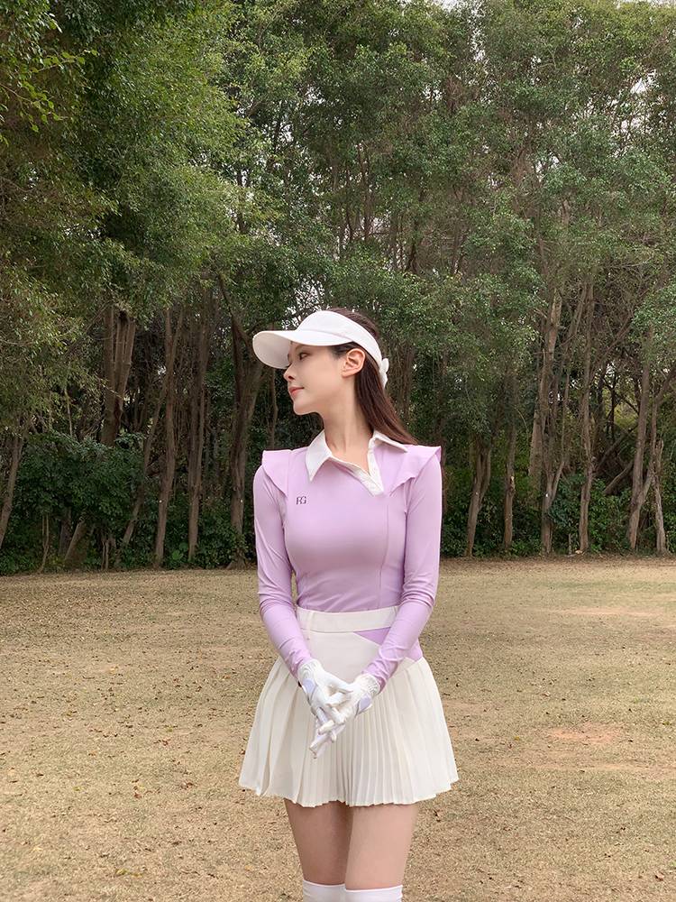 Legolf's Fashion Scrambles Polo long-sleeve golf skirts summer tennis skirts