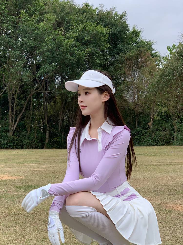Legolf's Fashion Scrambles Polo long-sleeve golf skirts summer tennis skirts