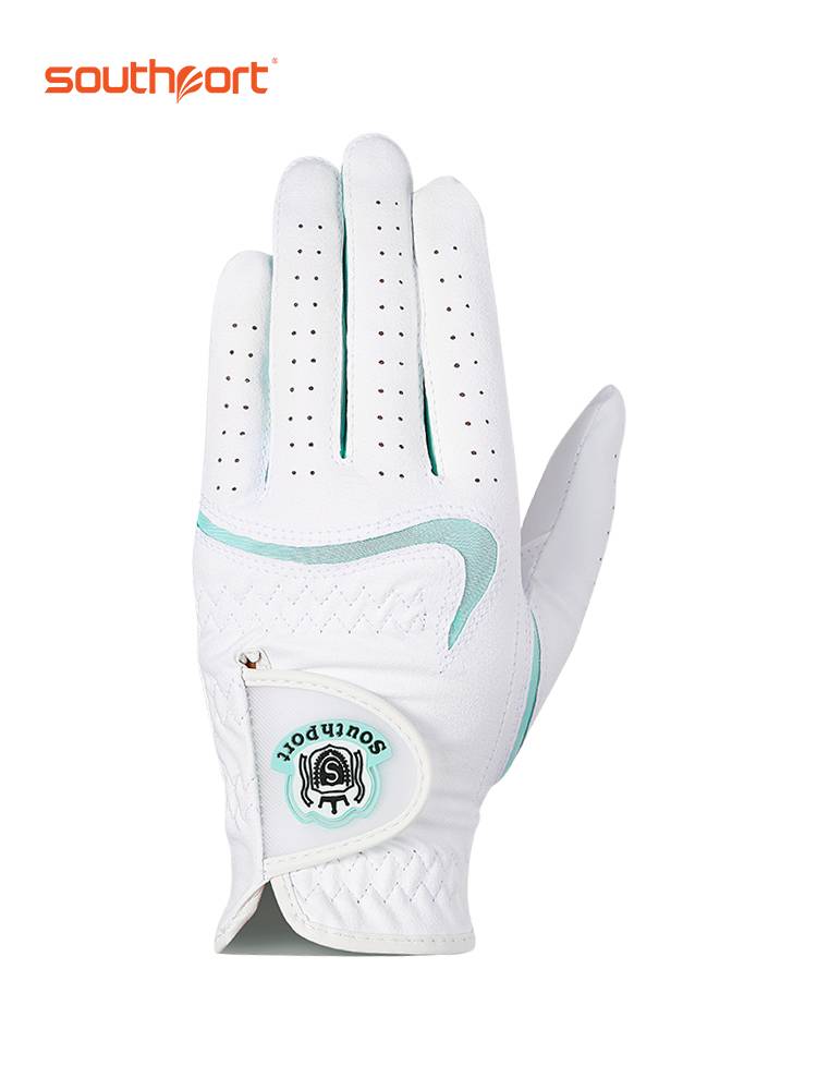 Southport Xiu Shibao Golf Gloves Women's Anti -Smooth wear -resistant ultra -fibrous cloth Women's gloves one pair