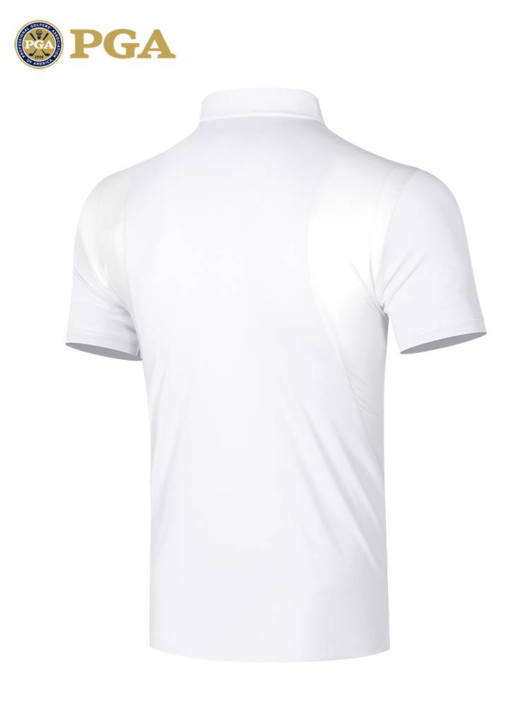 American PGA 2024 Summer Golf Fashion Men's Short -sleeved T -shirt Golf Polo shirt elastic fabric