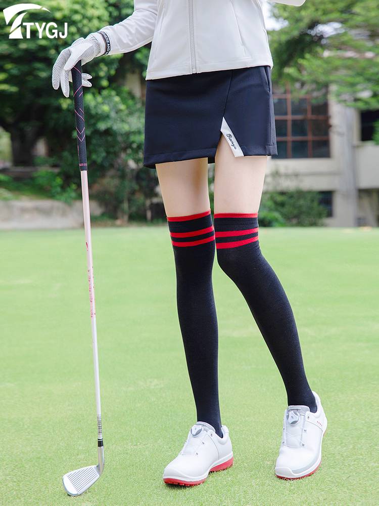2 Shuangxi golf socks ladies over knee long socks three bars versatile casual long tube sports cotton socks