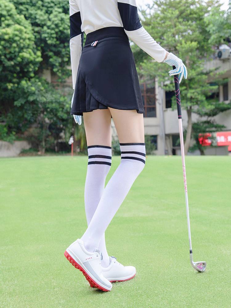 2 Shuangxi golf socks ladies over knee long socks three bars versatile casual long tube sports cotton socks
