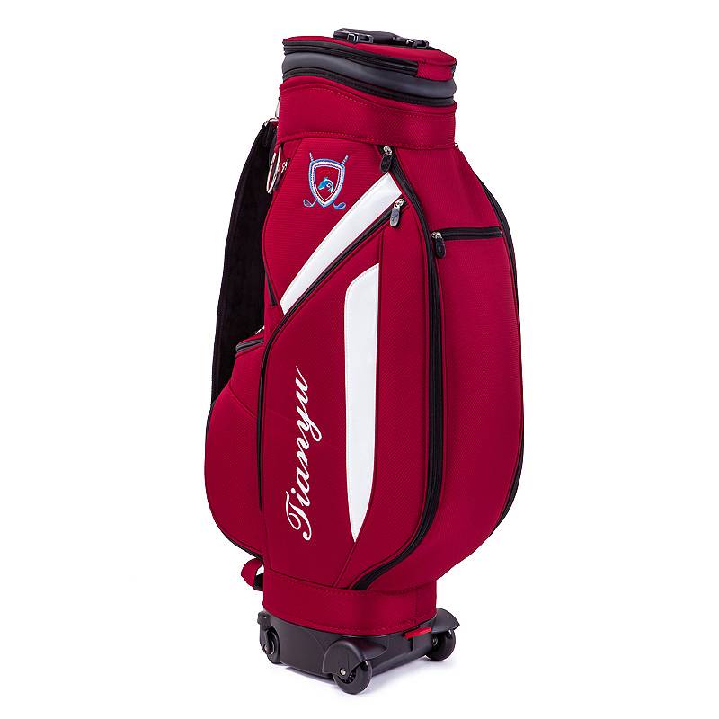 Innovative!Golf telescopic ball bag men and women multi -function consignment aviation club bag universal wheel brakes